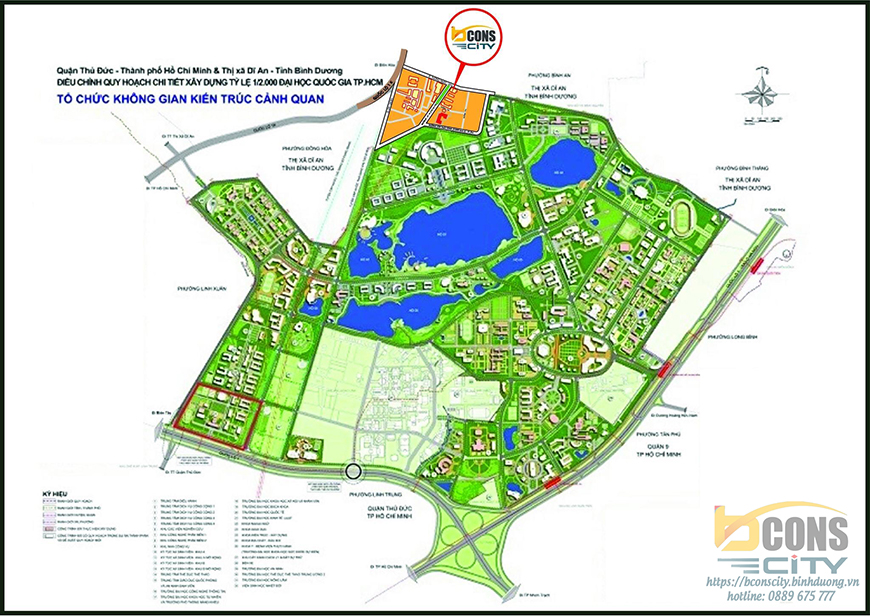 Quy hoạch làng đại học quốc gia Thủ Đức