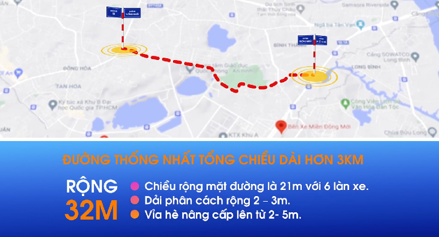 Quy hoạch đường Thống Nhất