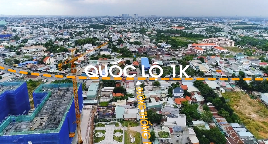 giao nhau giữa Quốc lộ 1K và Thống Nhất