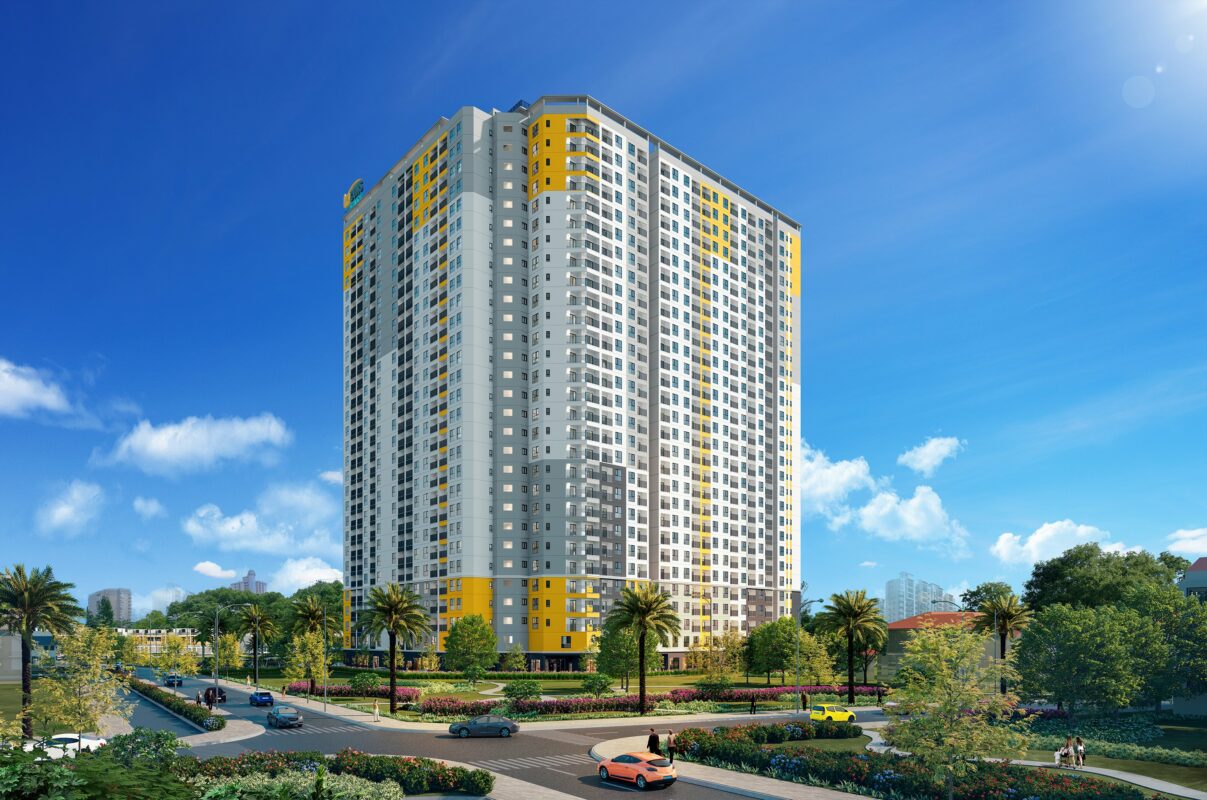 Green Topaz là tháp căn hộ đầu tiên được triển khai xây dựng tại Khu phức hợp Bcons City với quy mô 29 tầng + 2 tầng hầm, cung cấp cho thị trường 1002 căn hộ