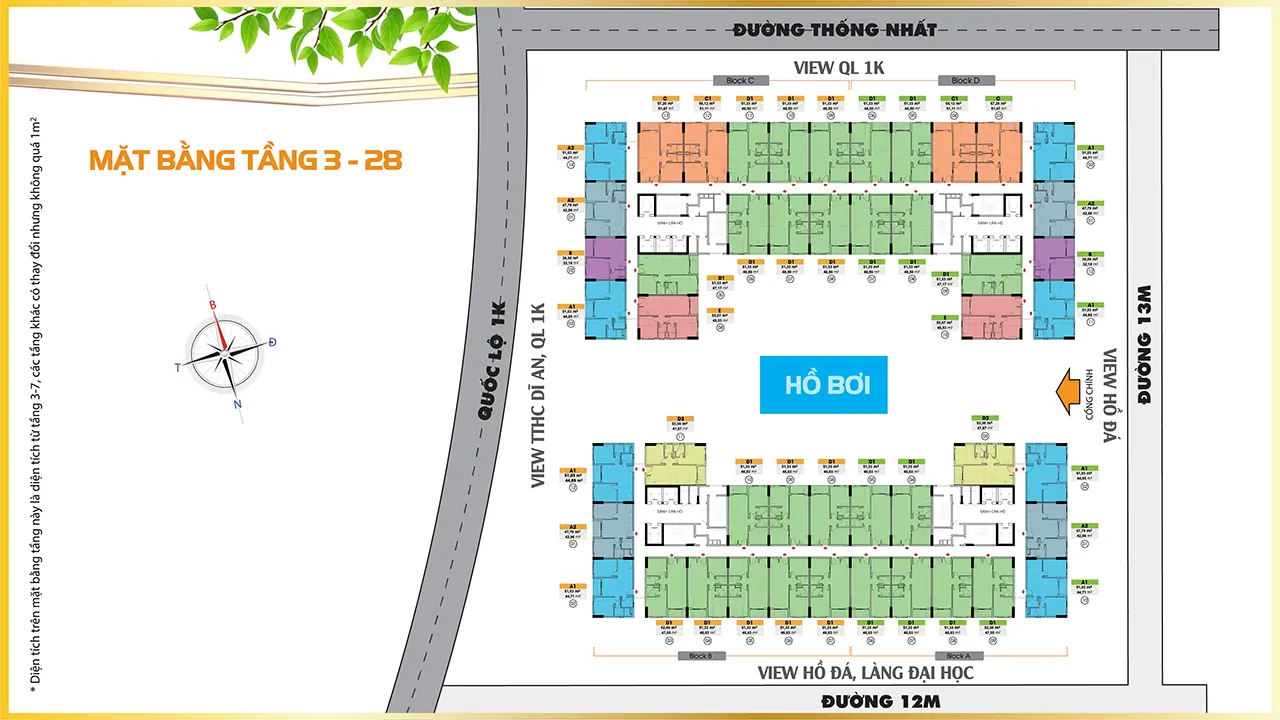 Mặt bằng tầng 3 - 28