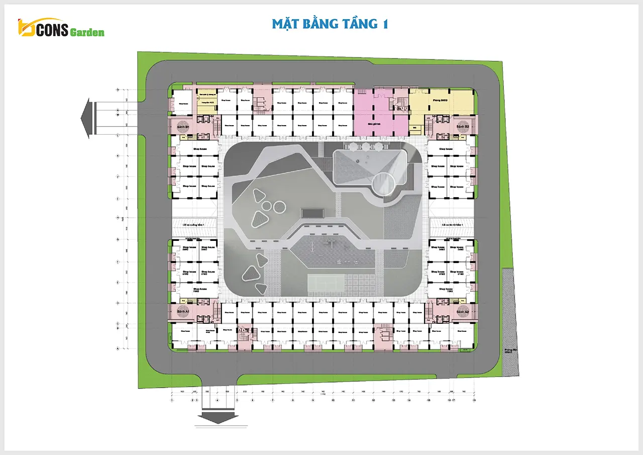 Mặt bằng tầng 1