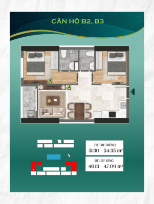 Thiết kế căn B Bcons Green Emerald