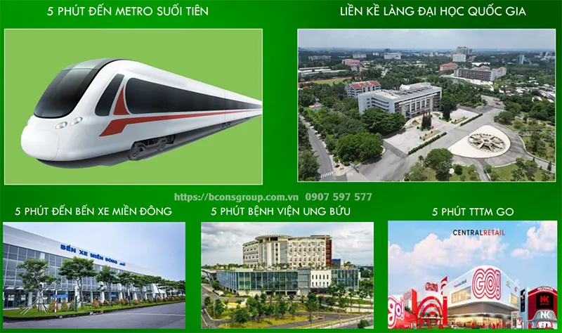 Tiện ích ngoại khu Bcons City