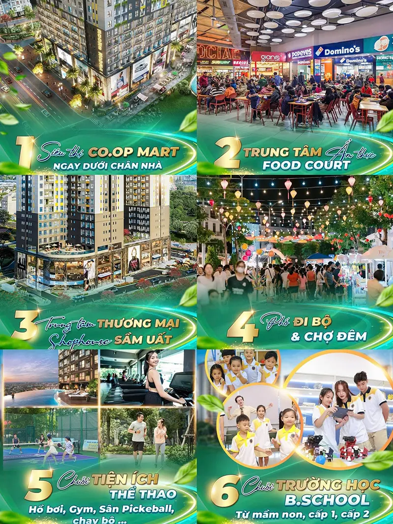 Tiện ích nội khu tại Bcons City