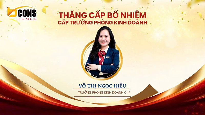 Ngọc Hiệu Là Ai? Hành Trình Phát Triển Cùng Sản Phẩm Căn Hộ Bcons 4 Ngọc Hiệu được thăng cấp lên Trưởng phòng kinh doanh C4 Sao