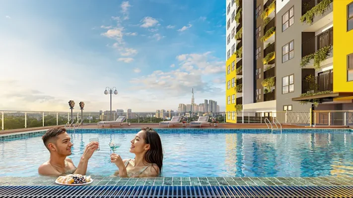 Hồ bơi vô cực Bcons Asahi