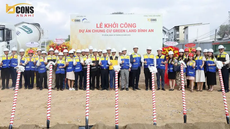 Khởi công dự án Bcons Green Land Bình An - Bcons Asahi