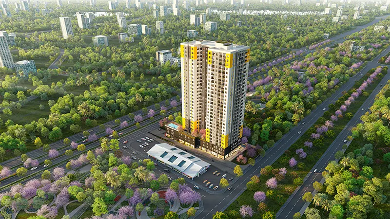 Phối cảnh Bcons Asahi