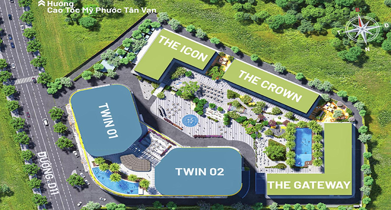 Mặt bằng tổng thể toàn khu Bcons Center City