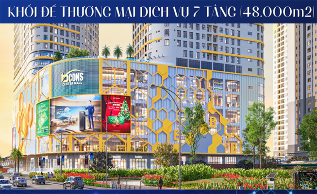 Khối đế thương mại dịch vụ 7 tầng